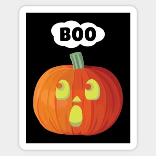 Boo little pumpkin Sticker